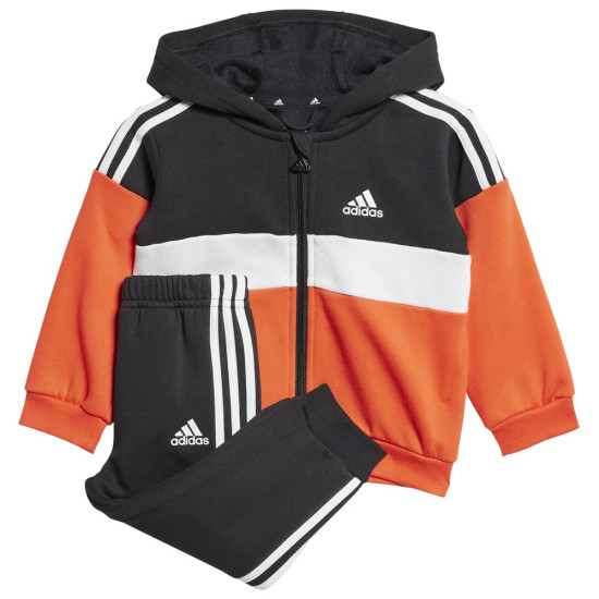 Adidas Βρεφικές φόρμες σετ Tiberio 3-Stripes Colorblock Fleece Tracksuit